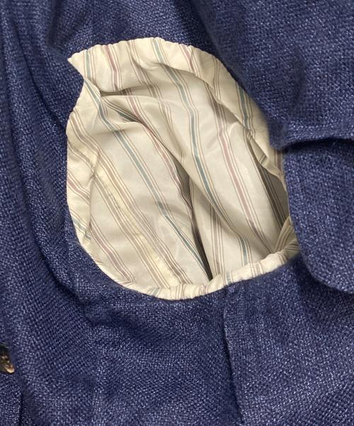 LARDINI（ラルディーニ）LARDINI (ラルディーニ) 段返り 3B リネンウール テーラードジャケット ネイビー サイズ:48の古着・服飾アイテム