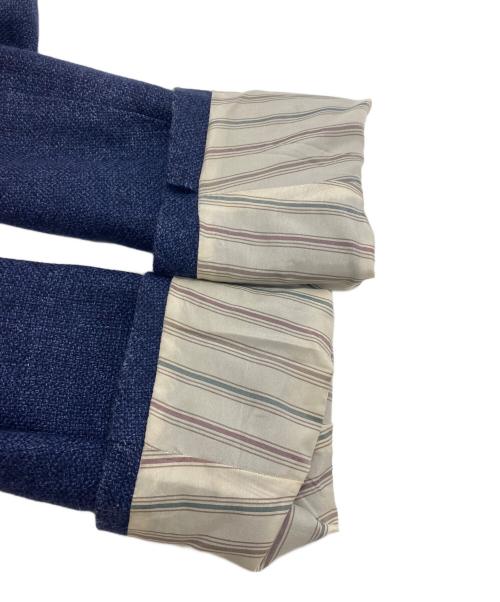 LARDINI（ラルディーニ）LARDINI (ラルディーニ) 段返り 3B リネンウール テーラードジャケット ネイビー サイズ:48の古着・服飾アイテム