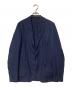 LARDINI（ラルディーニ）の古着「段返り 3B リネンウール テーラードジャケット」｜ネイビー