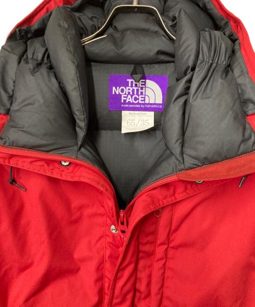 THE NORTHFACE PURPLELABEL（ザ・ノースフェイス パープルレーベル）THE NORTHFACE PURPLELABEL (ザ・ノースフェイス パープルレーベル) 65/35 Mountain Short Down Parka レッド サイズ:Lの古着・服飾アイテム