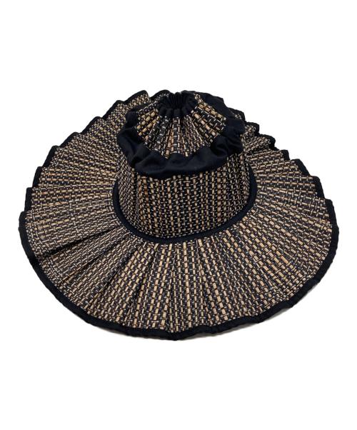 Lorna Murray（ローナマーレイ）Lorna Murray (ローナマーレイ) カプリハット ブラック×ベージュ サイズ:Sの古着・服飾アイテム