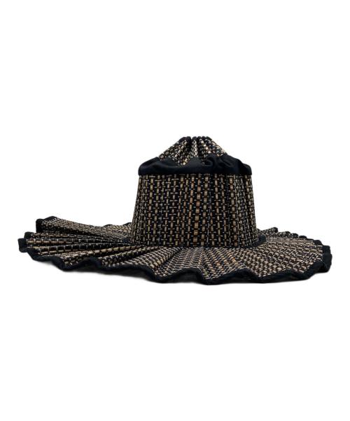 Lorna Murray（ローナマーレイ）Lorna Murray (ローナマーレイ) カプリハット ブラック×ベージュ サイズ:Sの古着・服飾アイテム