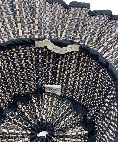 Lorna Murray（ローナマーレイ）Lorna Murray (ローナマーレイ) カプリハット ブラック×ベージュ サイズ:Sの古着・服飾アイテム