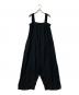 evam eva（エヴァムエヴァ）の古着「linen salopette リネンサロペット E221T105」｜ブラック