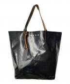 MARNIマルニ）の古着「バイカラートートバッグ TRIBECA PVC」｜ブルー×ブラック