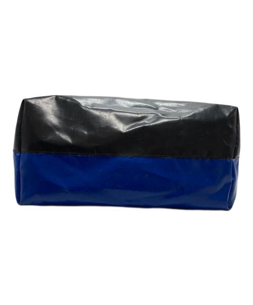 MARNI（マルニ）MARNI (マルニ) バイカラートートバッグ TRIBECA PVC ブルー×ブラック サイズ:UNIの古着・服飾アイテム