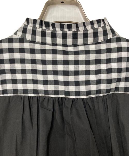 kelen（ケレン）kelen (ケレン) コットンピンタックフリルブラウス MINIL ブラック×ホワイト サイズ:-の古着・服飾アイテム