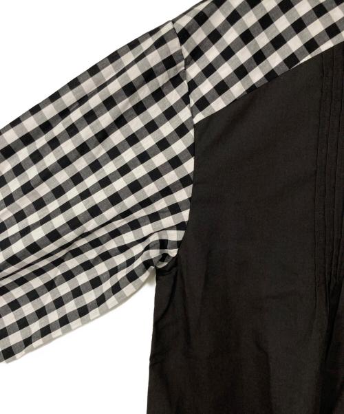 kelen（ケレン）kelen (ケレン) コットンピンタックフリルブラウス MINIL ブラック×ホワイト サイズ:-の古着・服飾アイテム