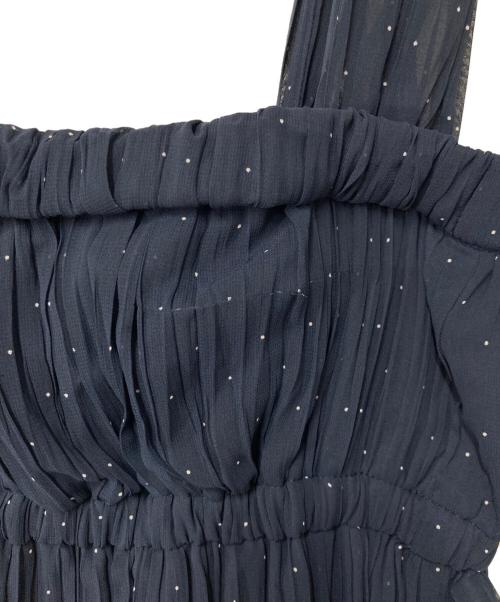 styling/ kei shirahata（スタイリング / ケイ シラハタ）styling/ kei shirahata (スタイリング / ケイ シラハタ) ドットキャミソールワンピース ネイビー サイズ:SIZE 0の古着・服飾アイテム