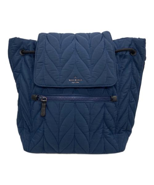 Kate Spade（ケイトスペード）Kate Spade (ケイトスペード) キルティングリュック ネイビーの古着・服飾アイテム