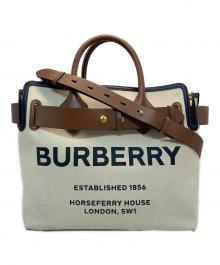 BURBERRY（バーバリー）の古着「ロゴベルトトートバッグ」｜アイボリー