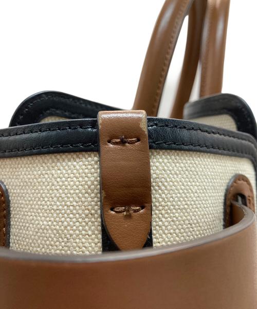 BURBERRY（バーバリー）BURBERRY (バーバリー) ロゴベルトトートバッグ アイボリーの古着・服飾アイテム