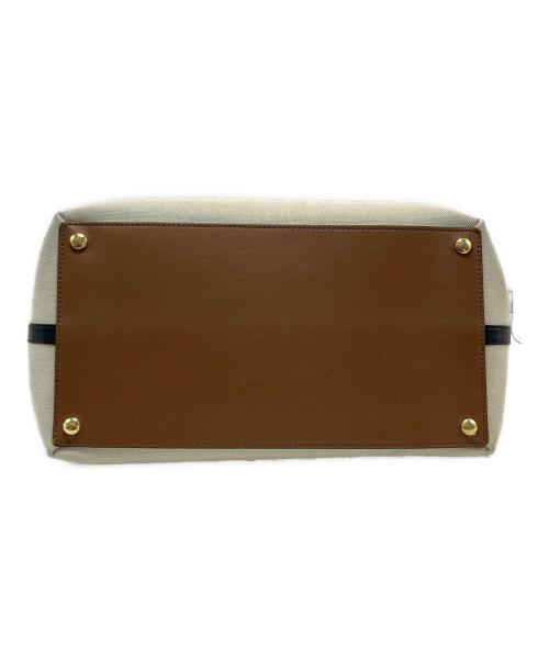 BURBERRY（バーバリー）BURBERRY (バーバリー) ロゴベルトトートバッグ アイボリーの古着・服飾アイテム