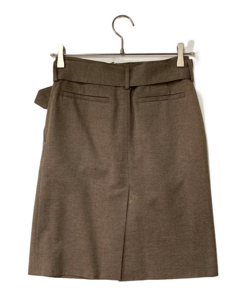 LOUIS VUITTON（ルイ ヴィトン）LOUIS VUITTON (ルイ ヴィトン) ベルテッドタイトスカート ブラウン サイズ:34の古着・服飾アイテム