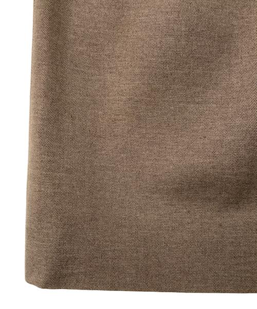 LOUIS VUITTON（ルイ ヴィトン）LOUIS VUITTON (ルイ ヴィトン) ベルテッドタイトスカート ブラウン サイズ:34の古着・服飾アイテム