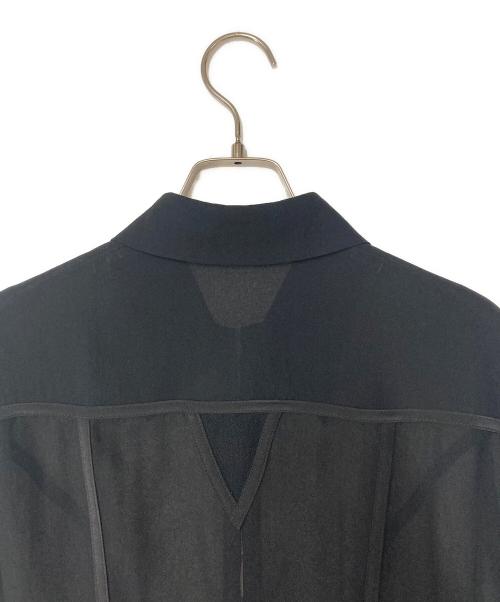 Leilian（レリアン）Leilian (レリアン) シアーシャツ ブラック サイズ:11の古着・服飾アイテム