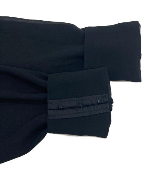 Leilian（レリアン）Leilian (レリアン) シアーシャツ ブラック サイズ:11の古着・服飾アイテム