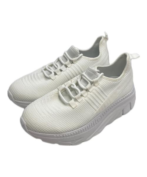 Masai Barefoot Technology（マサイ・ベアフット・テクノロジー）Masai Barefoot Technology (マサイ・ベアフット・テクノロジー) 厚底スニーカー ニット素材 高反発 ホワイト サイズ:39の古着・服飾アイテム