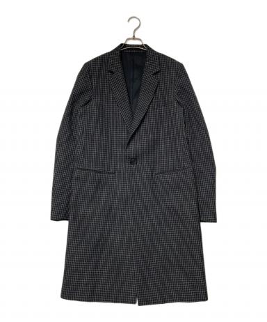 中古・古着通販】MARNI (マルニ) チェック柄チェスターコート ブラック