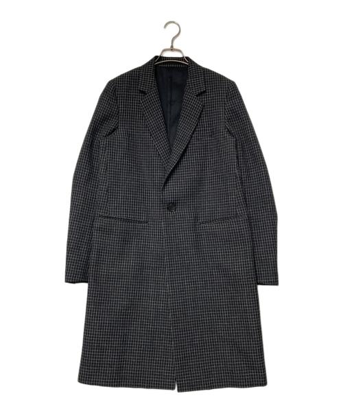 MARNI（マルニ）MARNI (マルニ) チェック柄チェスターコート ブラック サイズ:42の古着・服飾アイテム