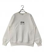 Throw Backスローバック）の古着「バックプリントスウェット」｜ホワイト