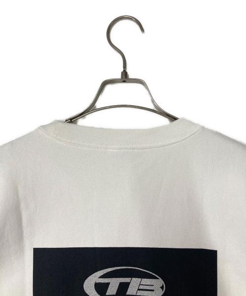 Throw Back（スローバック）Throw Back (スローバック) バックプリントスウェット ホワイト サイズ:Lの古着・服飾アイテム