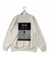 Throw Back (スローバック) バックプリントスウェット ホワイト サイズ:L：4000円