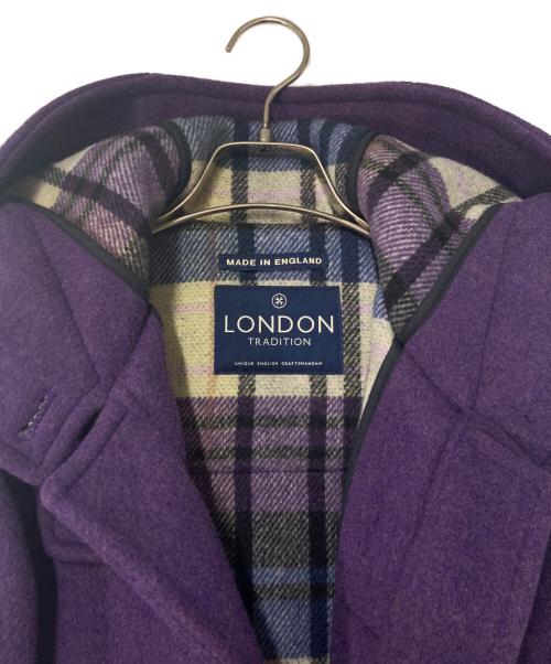 LONDON Tradition（ロンドントラディション）LONDON Tradition (ロンドントラディション) ロングダッフルコート パープル サイズ:34の古着・服飾アイテム