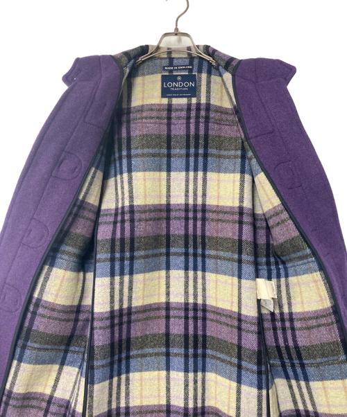 LONDON Tradition（ロンドントラディション）LONDON Tradition (ロンドントラディション) ロングダッフルコート パープル サイズ:34の古着・服飾アイテム