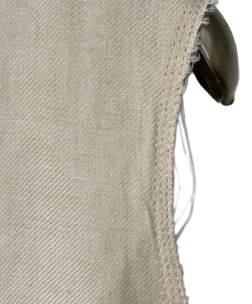 ebure（エブール）EBURE (エブール) リネンノースリーブワンピース ベージュ サイズ:36の古着・服飾アイテム