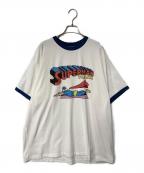 JACKPOT MARKETジャックポート マーケット）の古着「リンガーTシャツ グラフィックTシャツ16」｜ホワイト