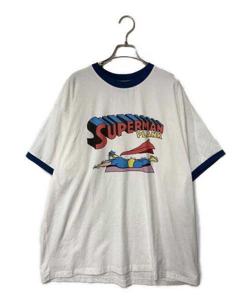 JACKPOT MARKET（ジャックポート マーケット）JACKPOT MARKET (ジャックポート マーケット) リンガーTシャツ グラフィックTシャツ16 ホワイト サイズ:Lの古着・服飾アイテム