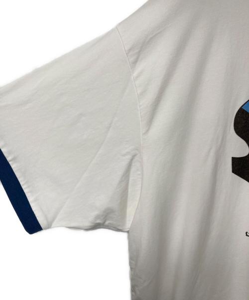 JACKPOT MARKET（ジャックポート マーケット）JACKPOT MARKET (ジャックポート マーケット) リンガーTシャツ グラフィックTシャツ16 ホワイト サイズ:Lの古着・服飾アイテム