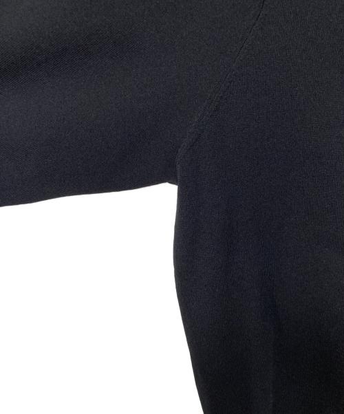 CABAN（キャバン）CABAN (キャバン) ファインポリエステル ハーフスリーブポケットカーディガン ブラック サイズ:Sの古着・服飾アイテム