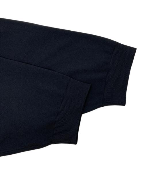 CABAN（キャバン）CABAN (キャバン) ファインポリエステル ハーフスリーブポケットカーディガン ブラック サイズ:Sの古着・服飾アイテム