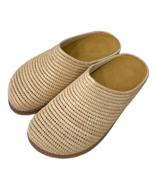 Contre Allee（コントレアリー）Contre Allee (コントレアリー) BOUSBIR スリッポン ベージュ サイズ:37の古着・服飾アイテム