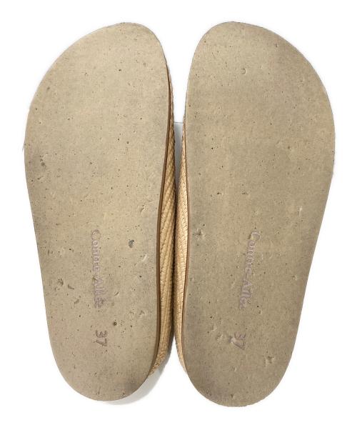 Contre Allee（コントレアリー）Contre Allee (コントレアリー) BOUSBIR スリッポン ベージュ サイズ:37の古着・服飾アイテム