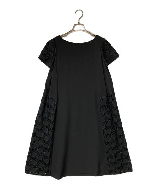 Sybilla（シビラ）Sybilla (シビラ) カットワークサークル刺繍ワンピース ブラック サイズ:Mの古着・服飾アイテム