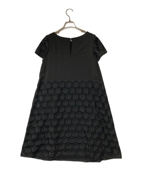 Sybilla（シビラ）Sybilla (シビラ) カットワークサークル刺繍ワンピース ブラック サイズ:Mの古着・服飾アイテム