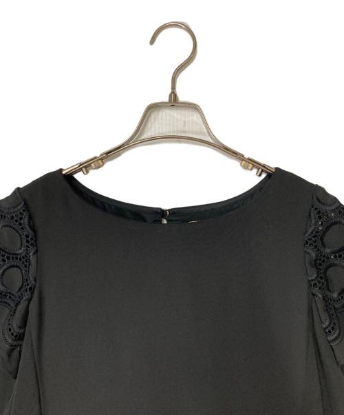 Sybilla（シビラ）Sybilla (シビラ) カットワークサークル刺繍ワンピース ブラック サイズ:Mの古着・服飾アイテム