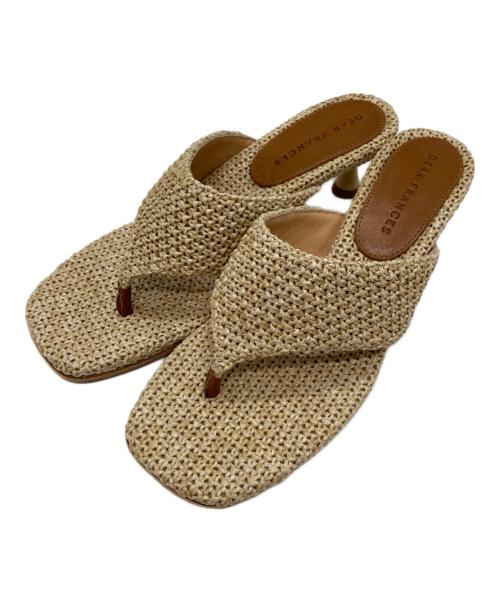 DEAR FRANCES（ディアフランセス）DEAR FRANCES (ディアフランセス) ヒールサンダル イタリア製 ベージュ サイズ:36の古着・服飾アイテム