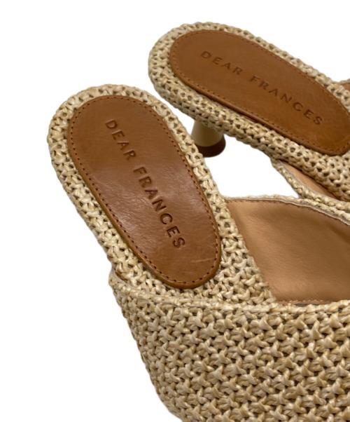 DEAR FRANCES（ディアフランセス）DEAR FRANCES (ディアフランセス) ヒールサンダル イタリア製 ベージュ サイズ:36の古着・服飾アイテム