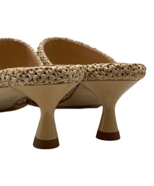 DEAR FRANCES（ディアフランセス）DEAR FRANCES (ディアフランセス) ヒールサンダル イタリア製 ベージュ サイズ:36の古着・服飾アイテム