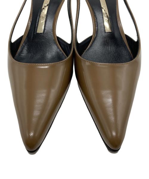 BRENTELLA（ブレンテッラ）BRENTELLA (ブレンテッラ) AUDREY スリングバック パンプス ブラウン サイズ:36の古着・服飾アイテム