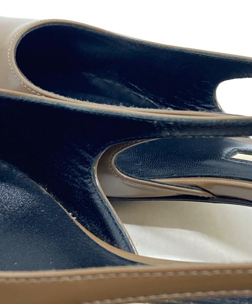 BRENTELLA（ブレンテッラ）BRENTELLA (ブレンテッラ) AUDREY スリングバック パンプス ブラウン サイズ:36の古着・服飾アイテム