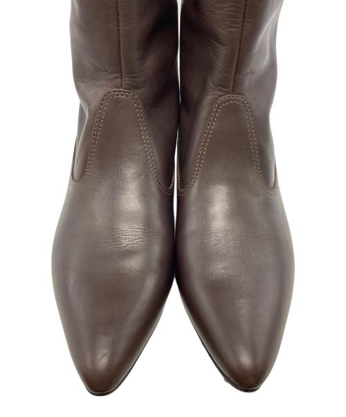 FABIO RUSCONI（ファビオルスコーニ）FABIO RUSCONI (ファビオルスコーニ) ロングブーツ ブラウン サイズ:37の古着・服飾アイテム