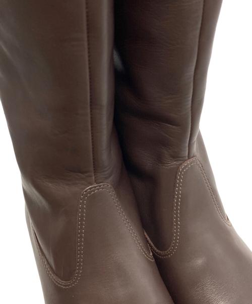 FABIO RUSCONI（ファビオルスコーニ）FABIO RUSCONI (ファビオルスコーニ) ロングブーツ ブラウン サイズ:37の古着・服飾アイテム