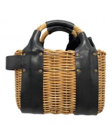 ebagos（エバゴス）の古着「オイルショルダーミニ 紅籐 BLACK Bouquet in your pocket 20周年チャーム」｜ベージュ×ブラック