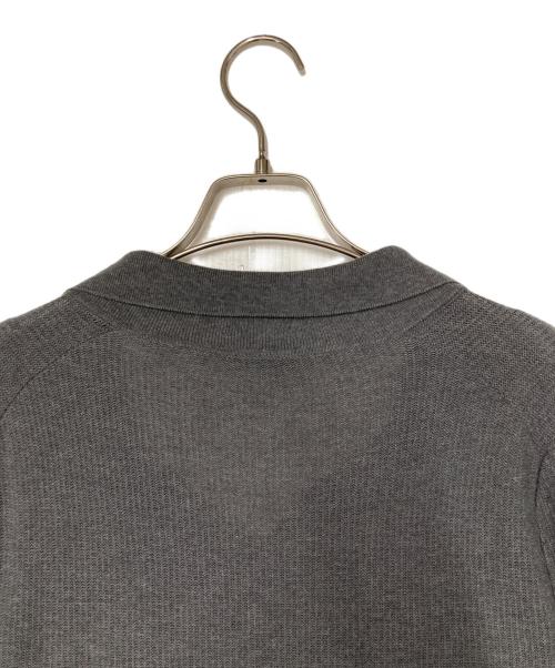 Zanone（ザノーネ）Zanone (ザノーネ) スキッパーニットポロシャツ イタリア製 グレー サイズ:48の古着・服飾アイテム