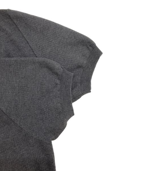 Zanone（ザノーネ）Zanone (ザノーネ) スキッパーニットポロシャツ イタリア製 グレー サイズ:48の古着・服飾アイテム